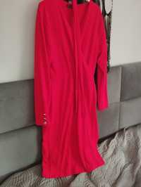 Czerwona sukienka dzianinowe rozmiar xxl