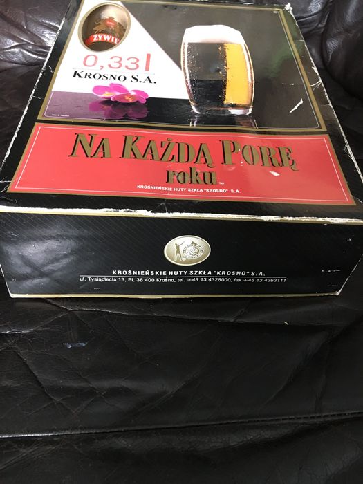 Pokale ŻYWIEC / KROSNO S.A / 0,33 / Nowe / Szklanki do piwa 1996 r