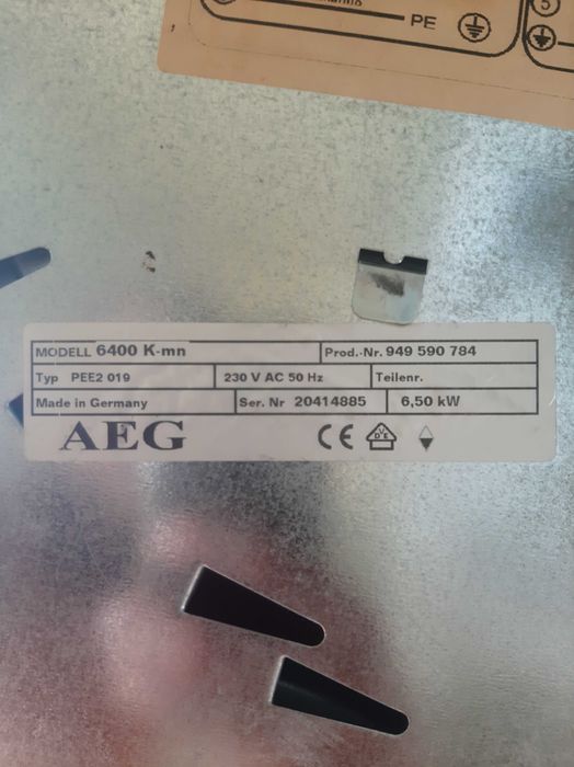 Електрична варильна поверхня AEG Electrolux 6400 K-mn Потребує ремонту