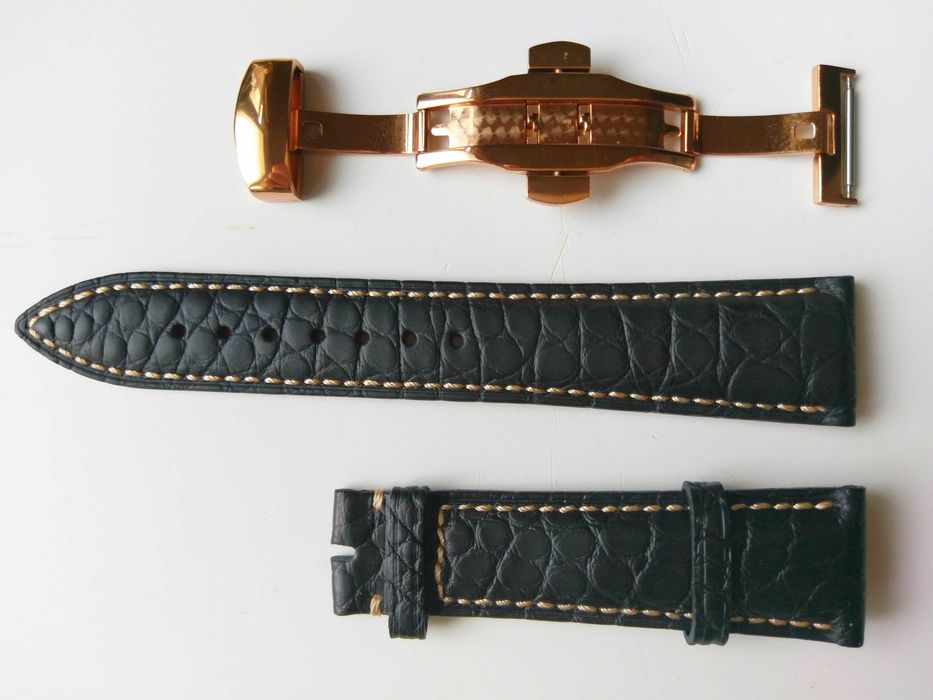 Ремешок из АЛЛИГАТОРА для BREGUET, IWC, Zenith, Tissot + ЗАСТЕЖКА