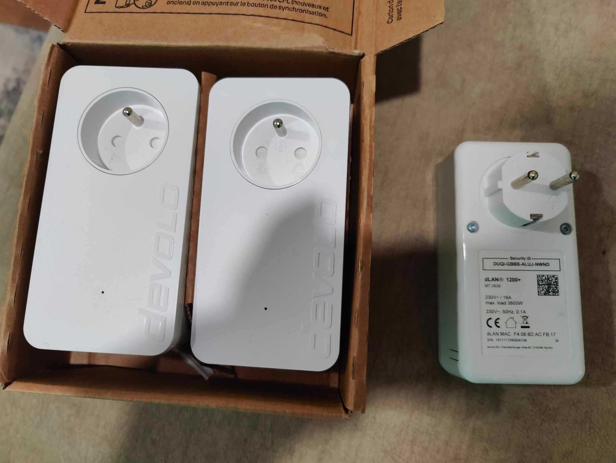 Devolo powerline 1200+ novos powerline. 20€ cada ou o conjunto 55€