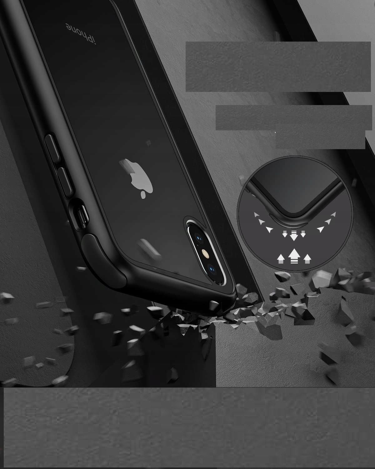 etui do iphone x iphone xs silikonowe case czarny