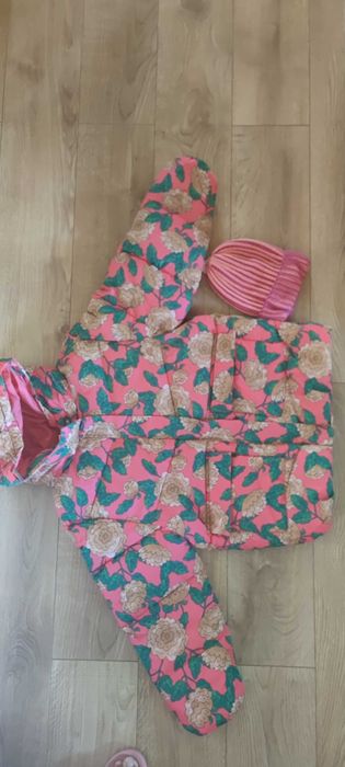 Nowa 152 Reserved piękna kurtka zimowa dla dziewczynki