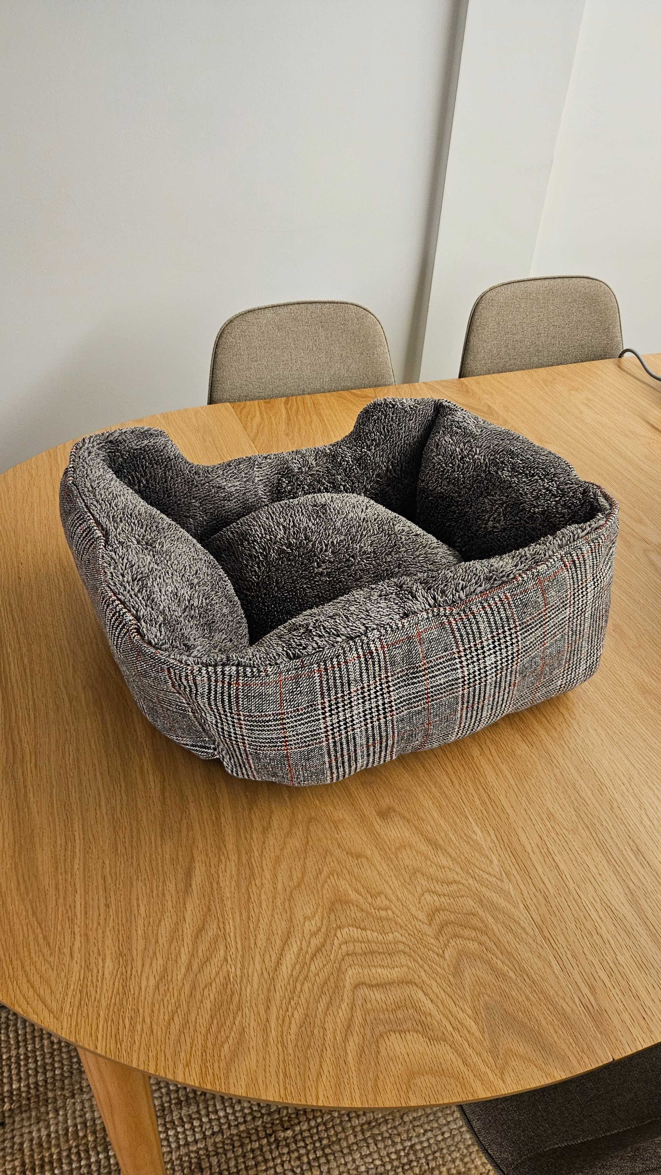 Cama pet cachorro gato + comedouro inox