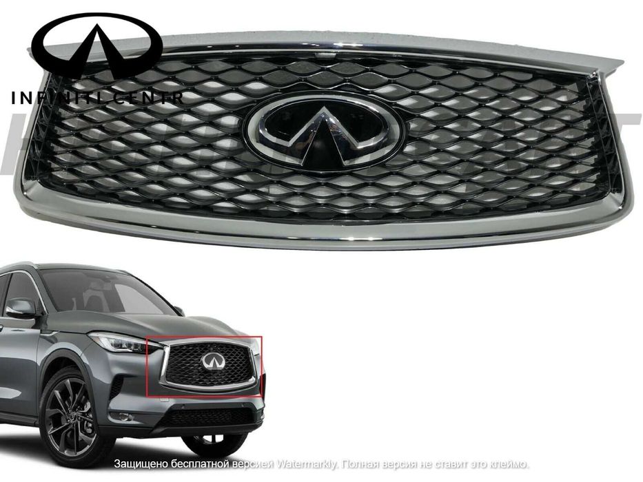 Решетка радиатора Infiniti QX50 переднего бампера 2018 2019 2020 2021