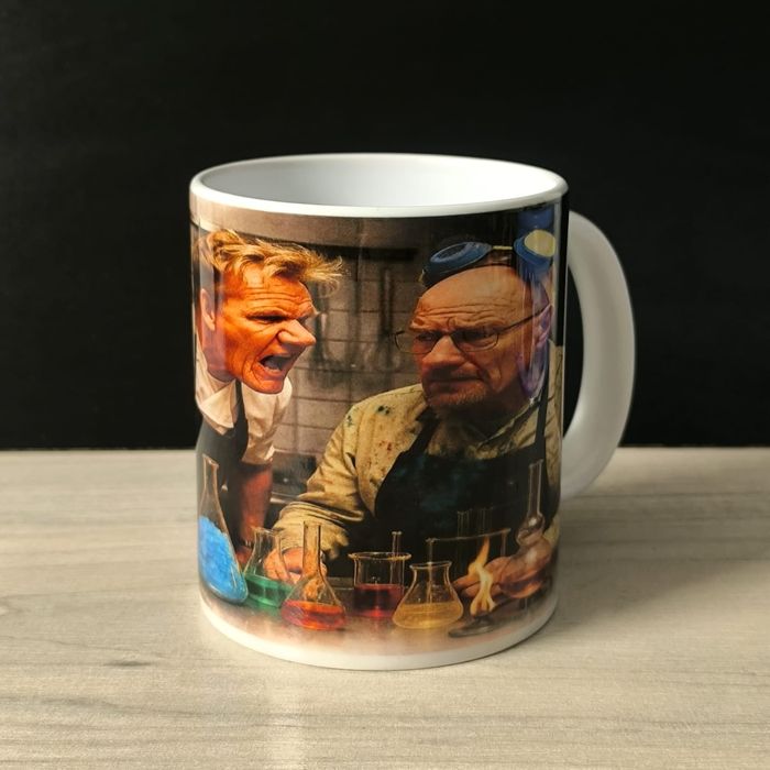 Kubek Walter white & Gordon Ramsay podczas gotowania
