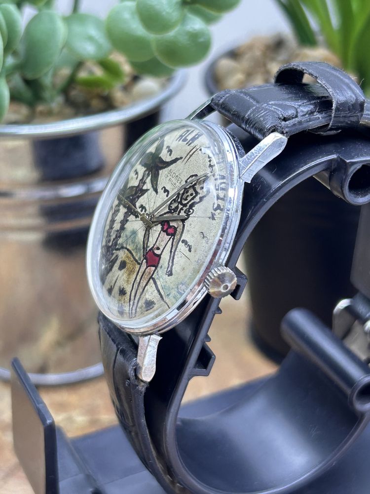 Stary męnski zegarek Blonex 17 rubis 35mm bez kronki