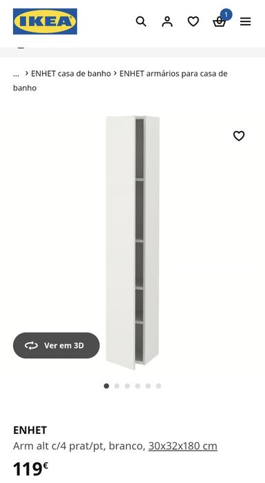 Armario wc/cozinha Enhet, como novo