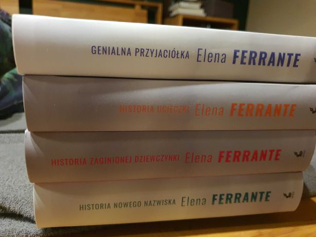 Ksiażki 4 tomy "Genialna przyjaciółka" Ellena Ferrante