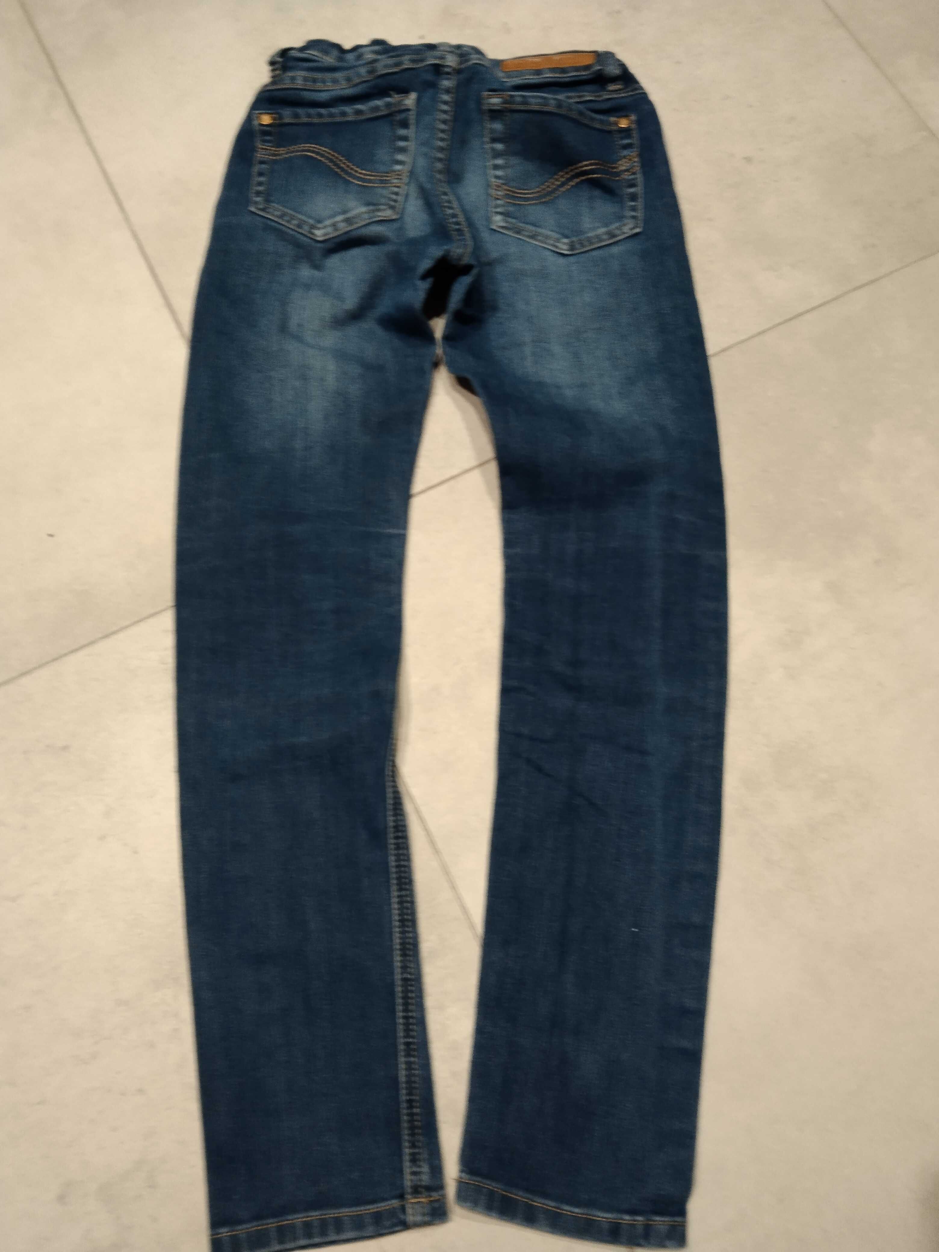 Spodnie jeansowe 3 szt H&M; River Island; Lab na 9 lat