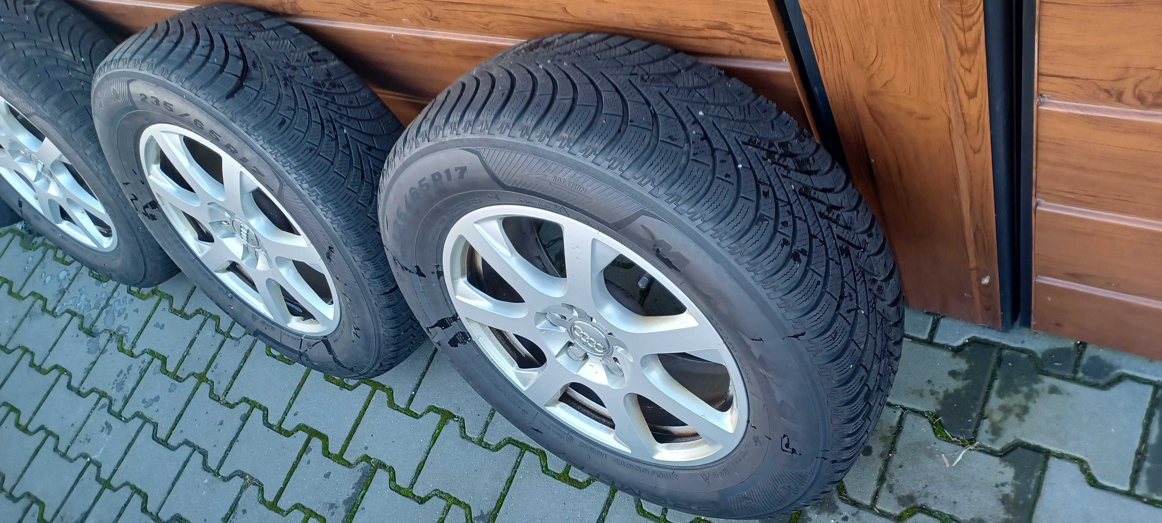 Koła opony zima 235/65/17 AUDI Q5 17" 5x112 ET39 Stan jak nowe 2022r