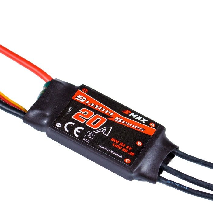 E-TECH Simon Series ESC 20A BEC 2A5V LiPo 2S-3S 1