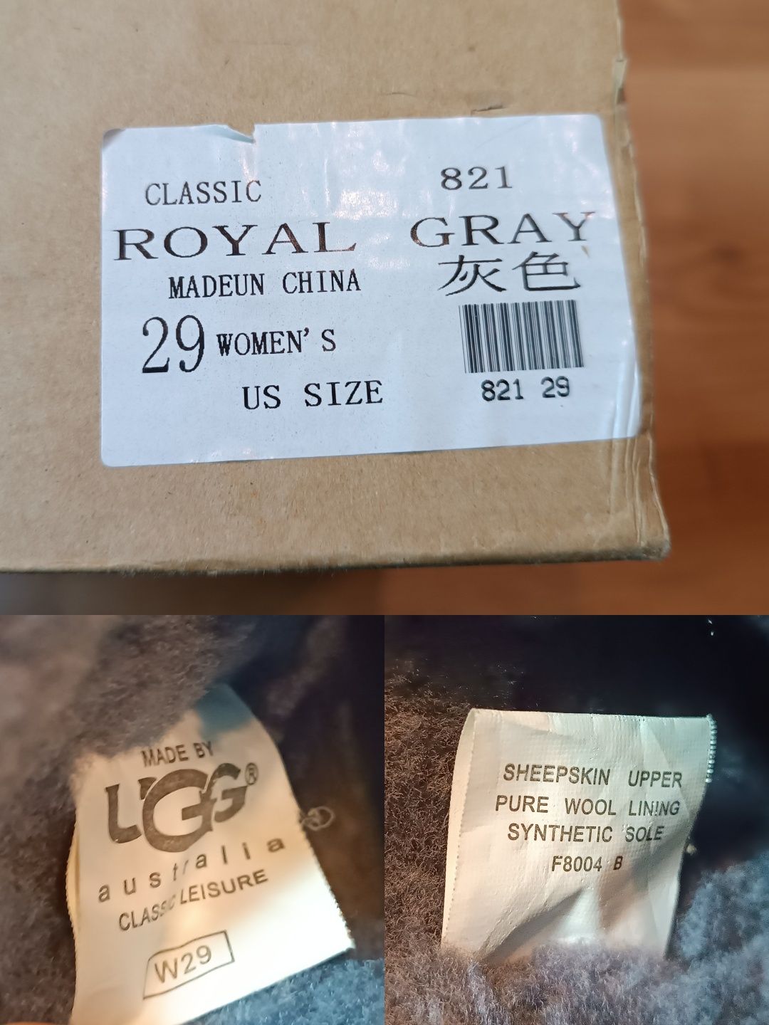 Зимние ботинки Угги UGG на девочку 29 разм Classic Royal women's -торг