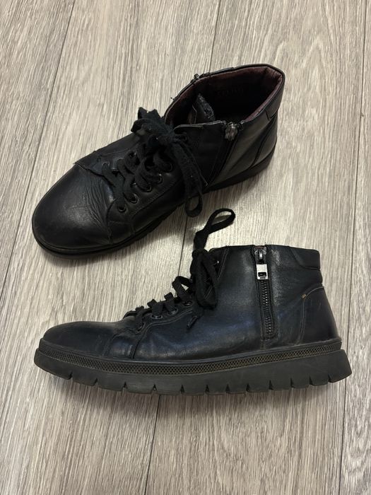 Чоловічі чорні зимові черевики ботинки Cevivo