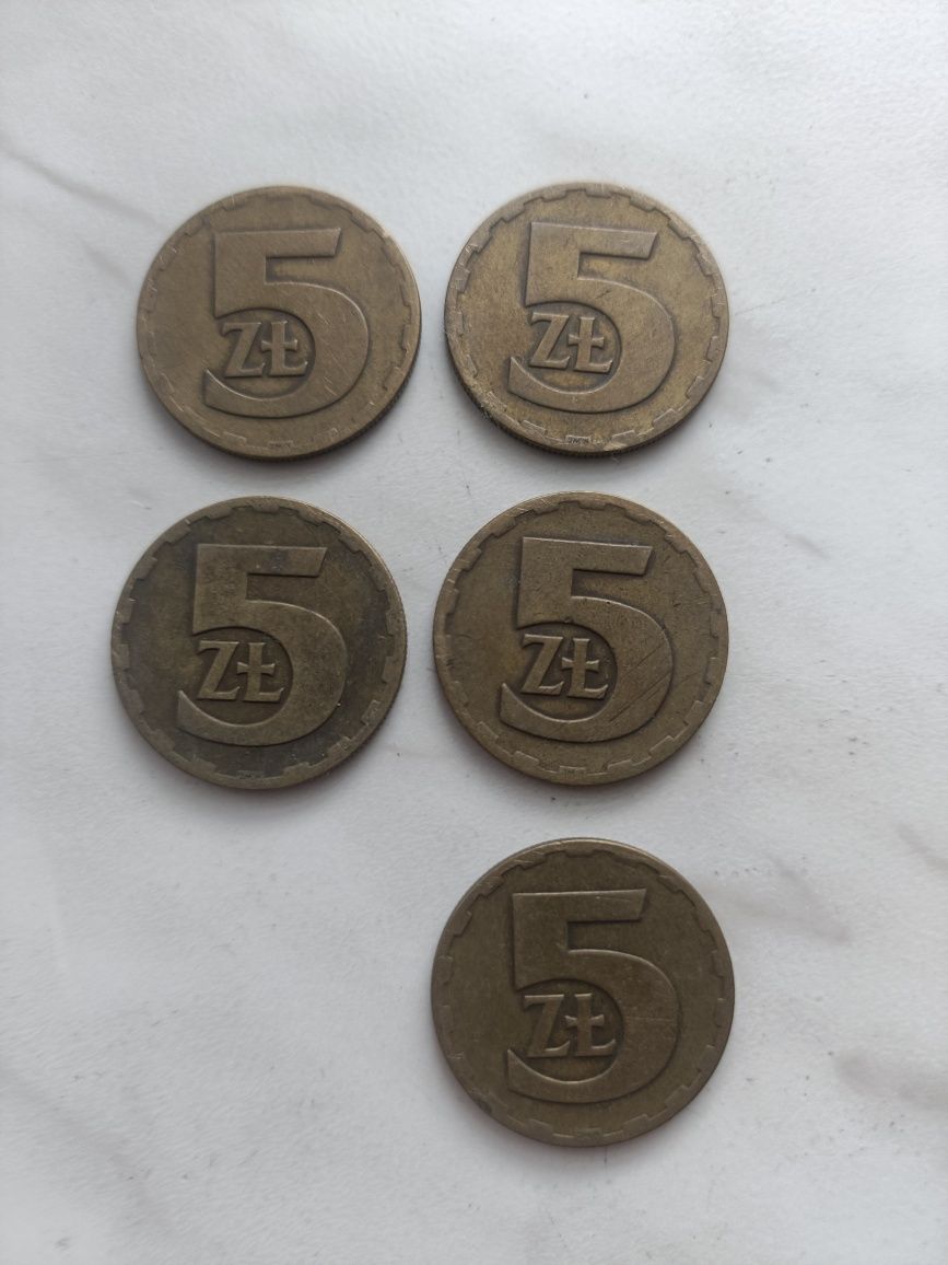 Monety 5zl z 1975r