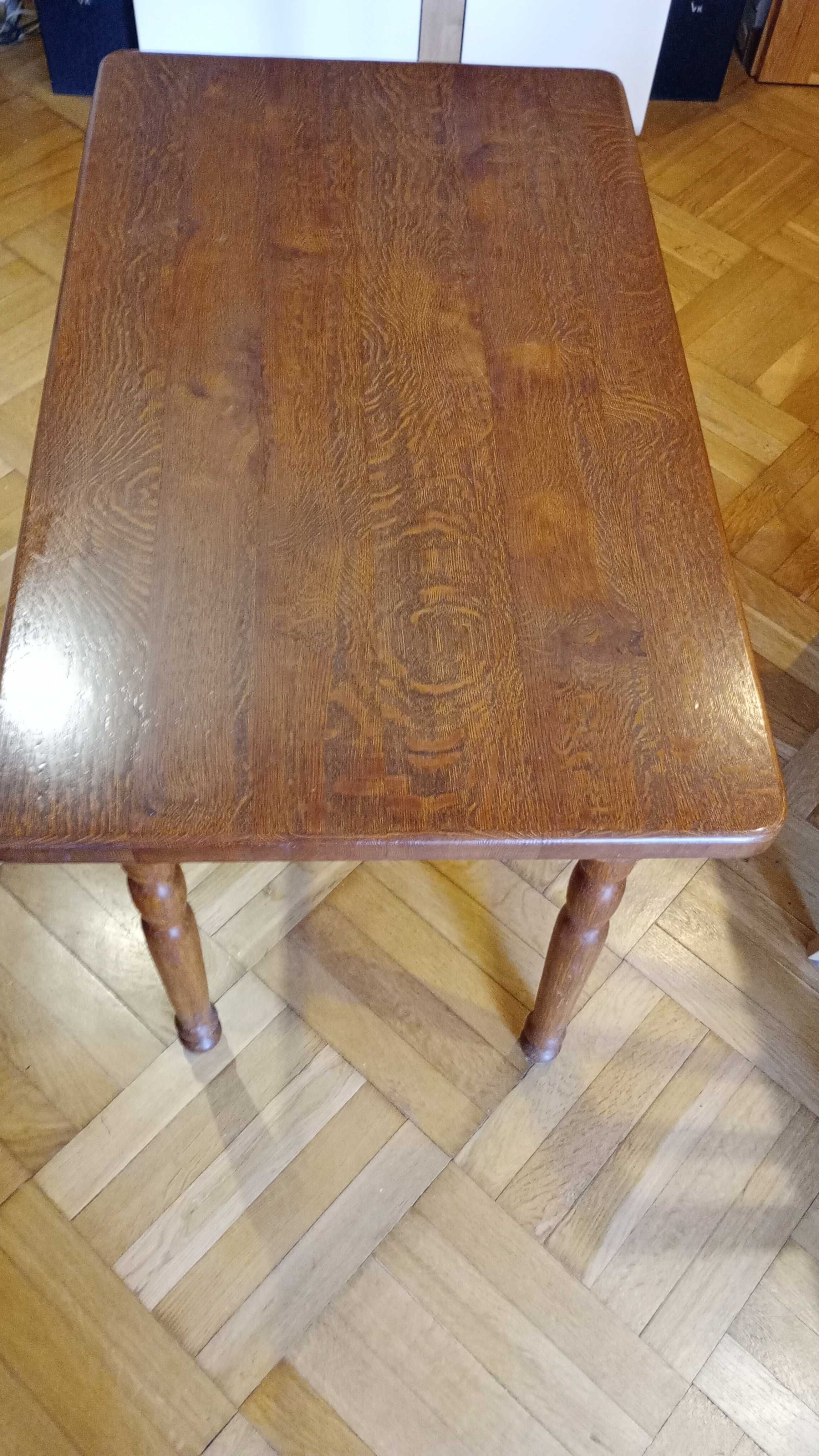 Stół w całości dębowy 100 cm x 60 cm