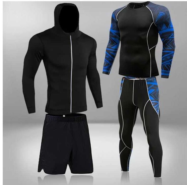 Рашгард 4в1 для фітнесу, ММА, Термобілизна, Crossfit, Компресіон одяг