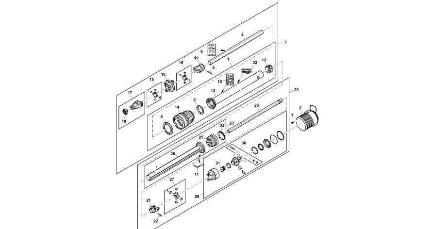 John Deere 960 - Wał napędowy DC217618 (Układ napędowy)