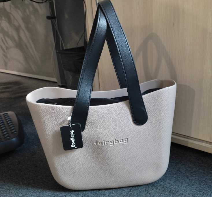 *NOWA* DAMSKA TOREBKA jelly bag gumowa z wymiennymi rączkami