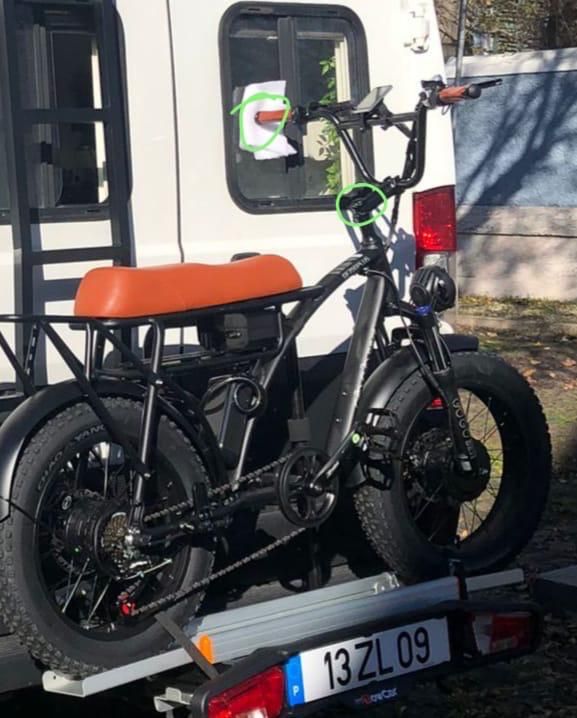 Bicicleta eletrica de 2 passageiros 2 motores (1000x2) GOGOBEST GF750