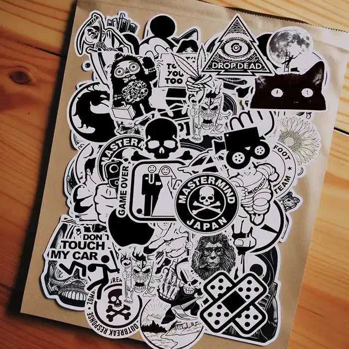 50 шт. Виниловые стикеры, наклейки, водонепроницаемые, для ноутбука