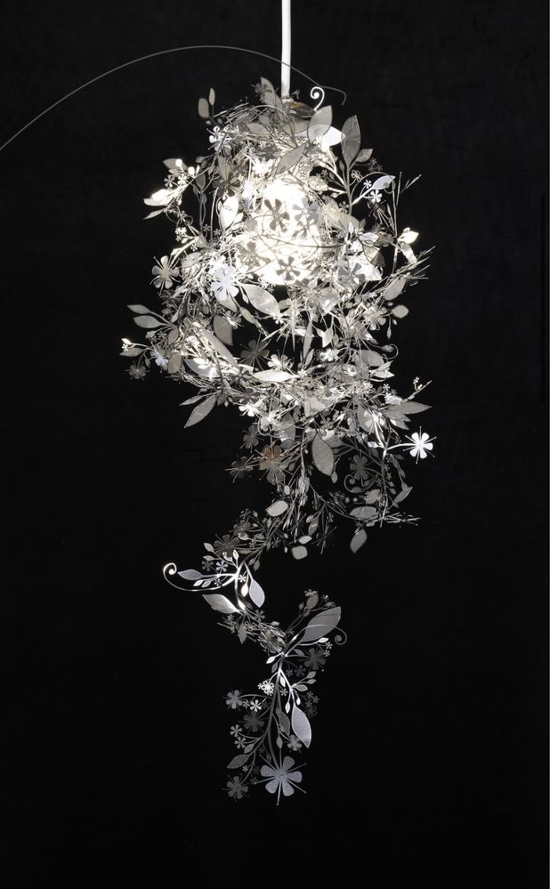 Lampa Tord Boontje Garland Light Shade Flower Silver