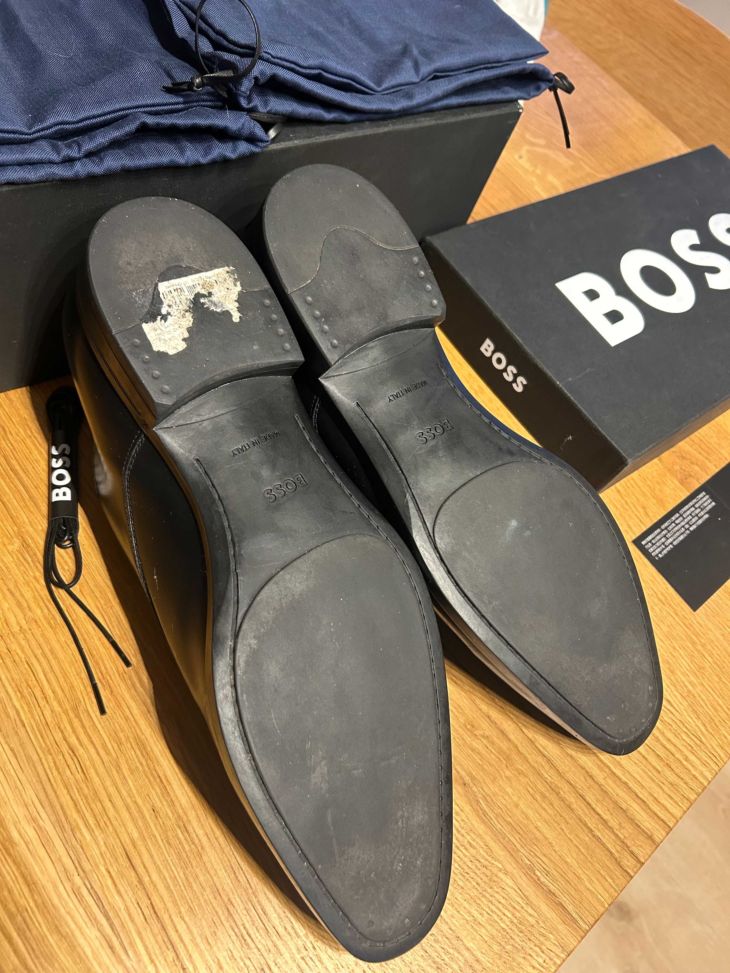 Buty skórzane BOSS _ WIzytowe Okazja