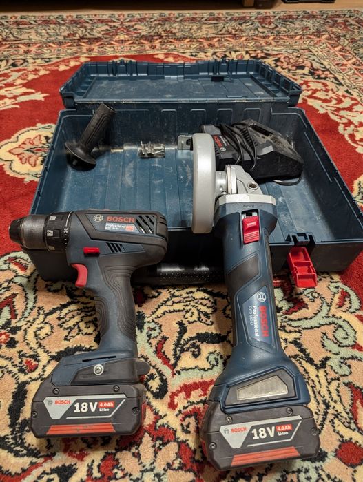 Акумуляторна болгарка і шуруповерт bosch