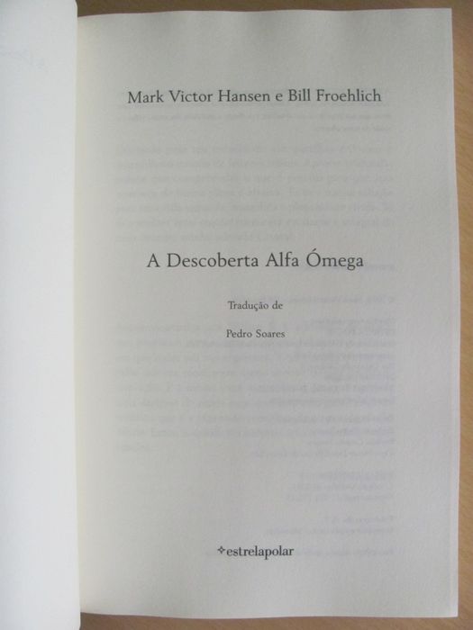 Descoberta Alfa Omega de Bill Froehlich e Mark Victor Hansen