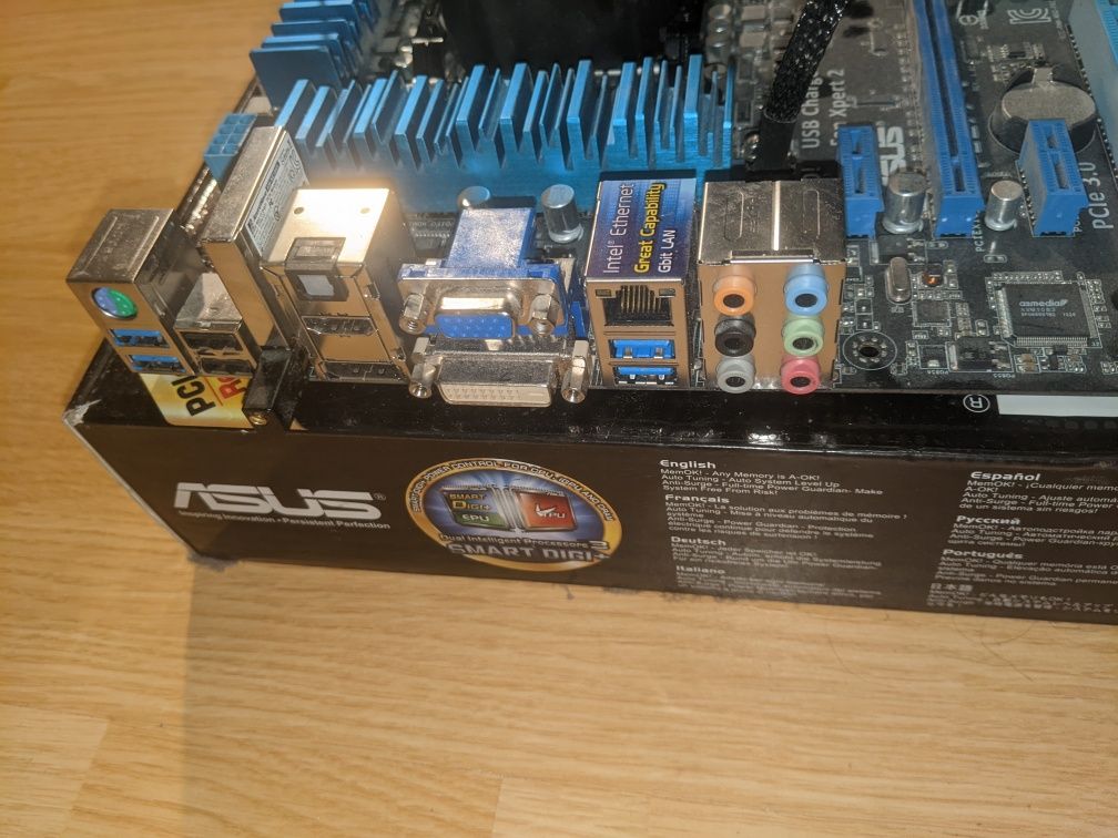 Материнка ASUS P8Z77-V (i7-3770k + 3*8gb HyperX ddr3)