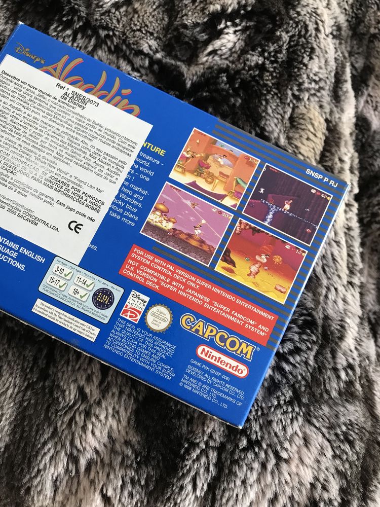 Aladdin NOVO da consola snes (famosa super nintendo)