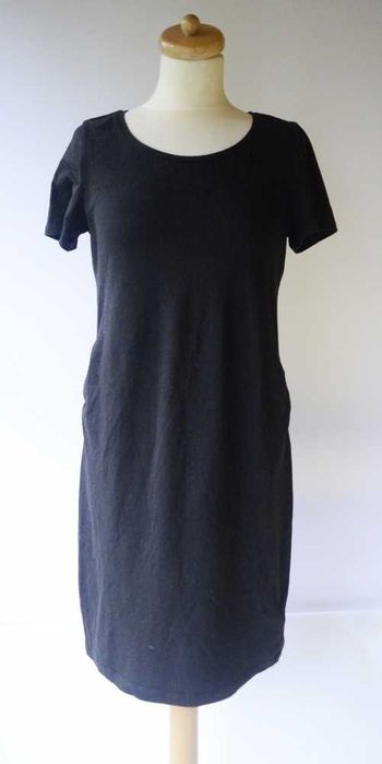 Sukienka H&M Mama Czarna Ciążowa M 38 Brzuszek