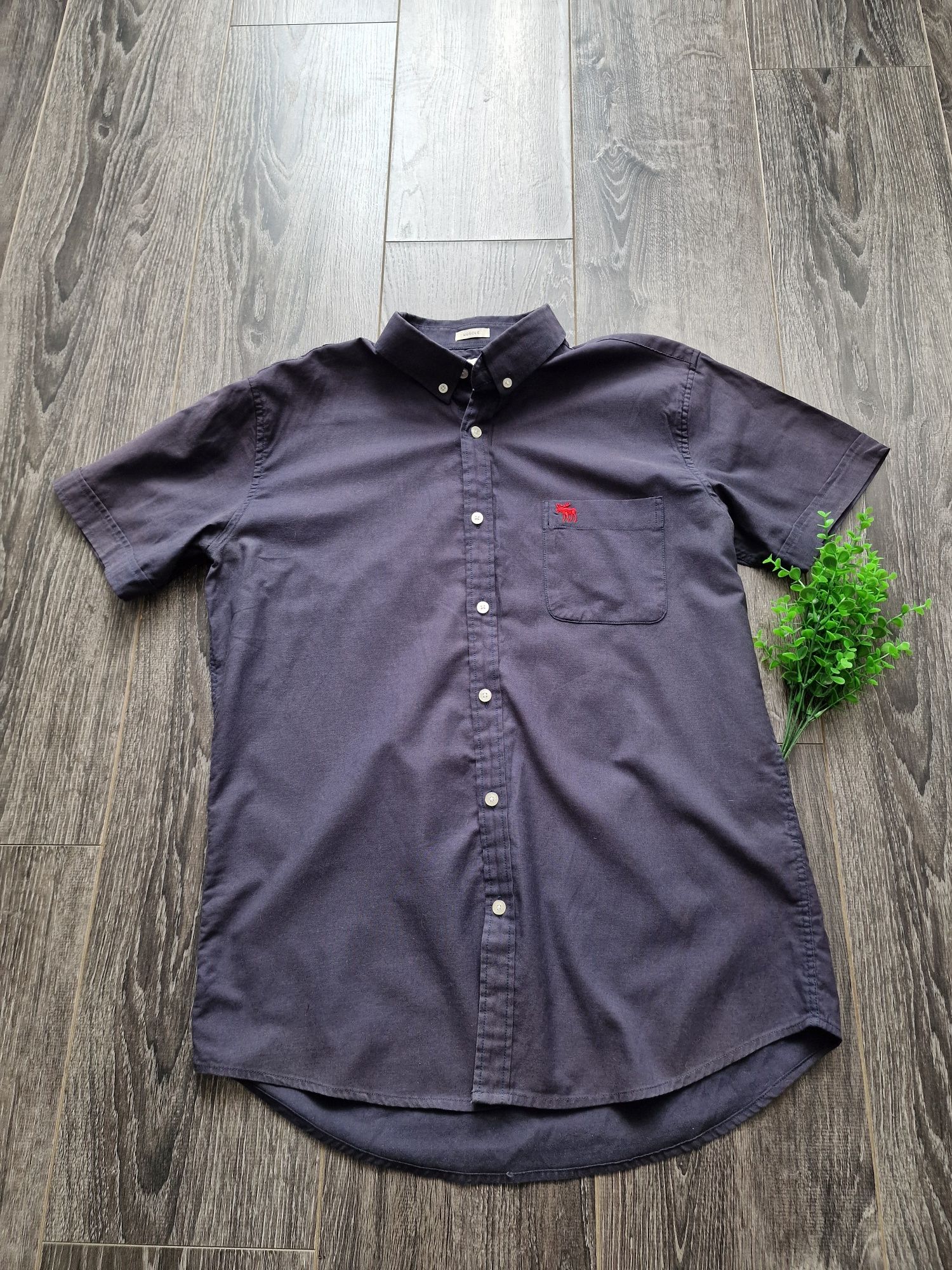 Abercrombie&Fitch koszula męska granatowa r. Xl