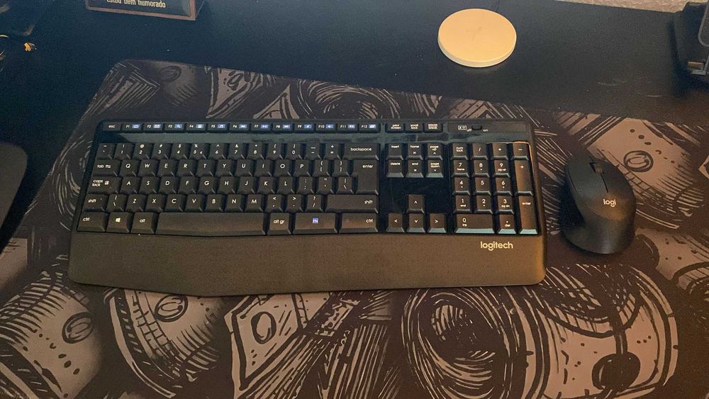 Combo Teclado e Mouse sem fio Logitech MK345 - Como Novos