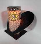 Znicz Solarny Glamour Serce