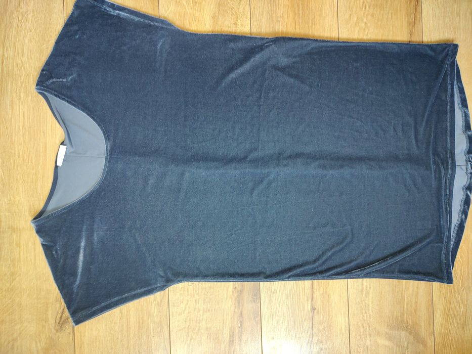 Welurowa sukienka grafitowa rozmiar M Vila