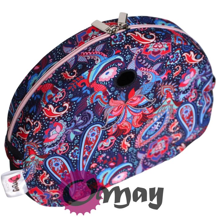 organizer OBAG MOON LIGHT granatowy orient pudrowy róż 2kieszenie OMAY