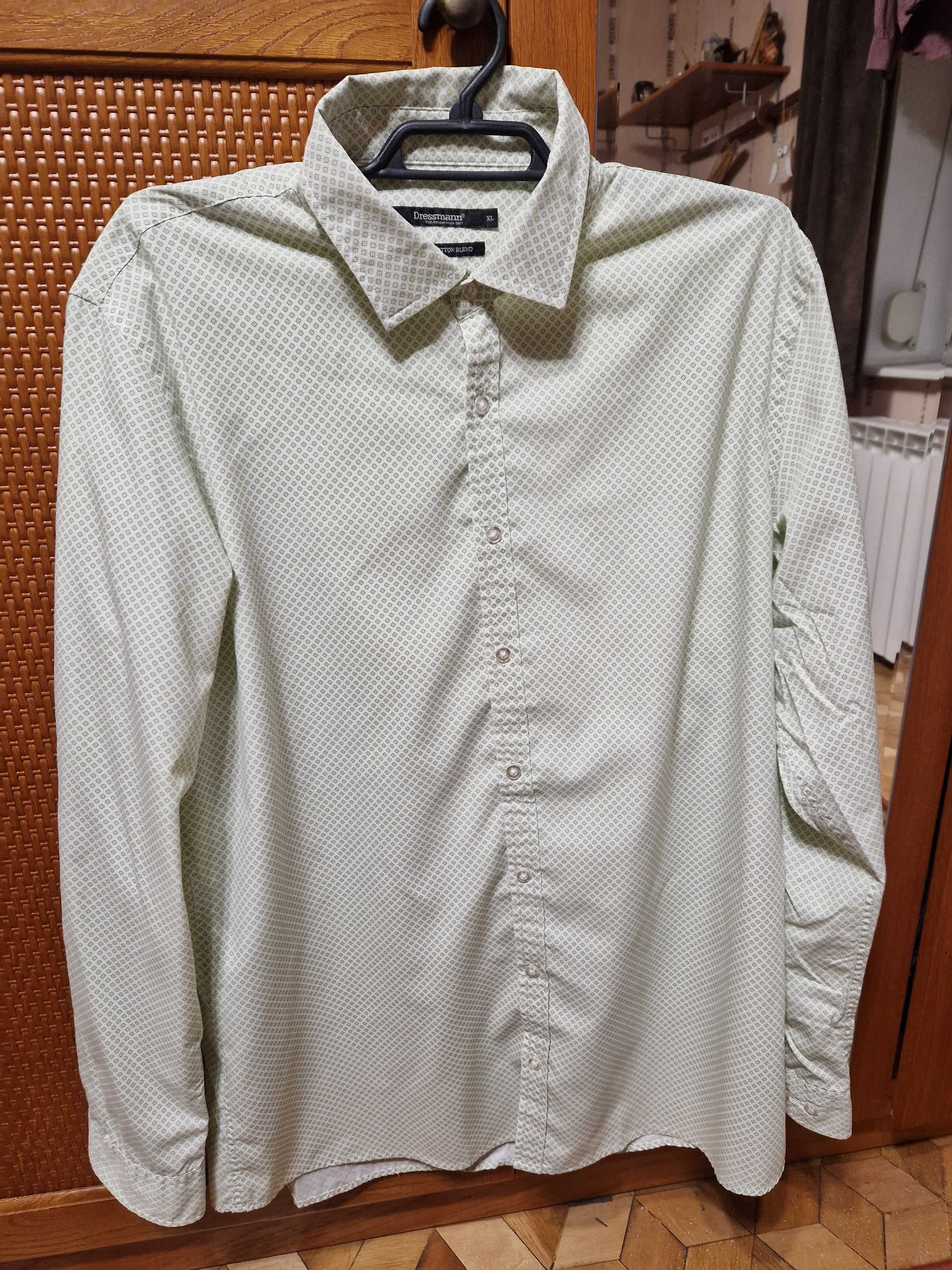 Koszula męska z długim rękawem | Dressmann | Rozmiar XL