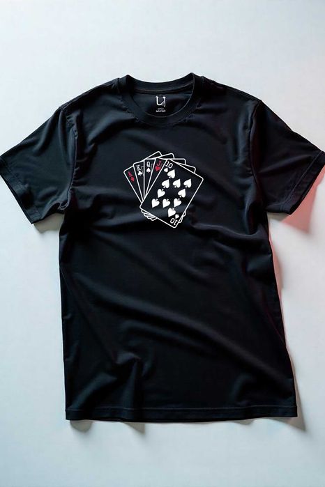 Koszulka M Karty Poker Obstawianie | Prezent dla Chłopaka, Hazardzisty