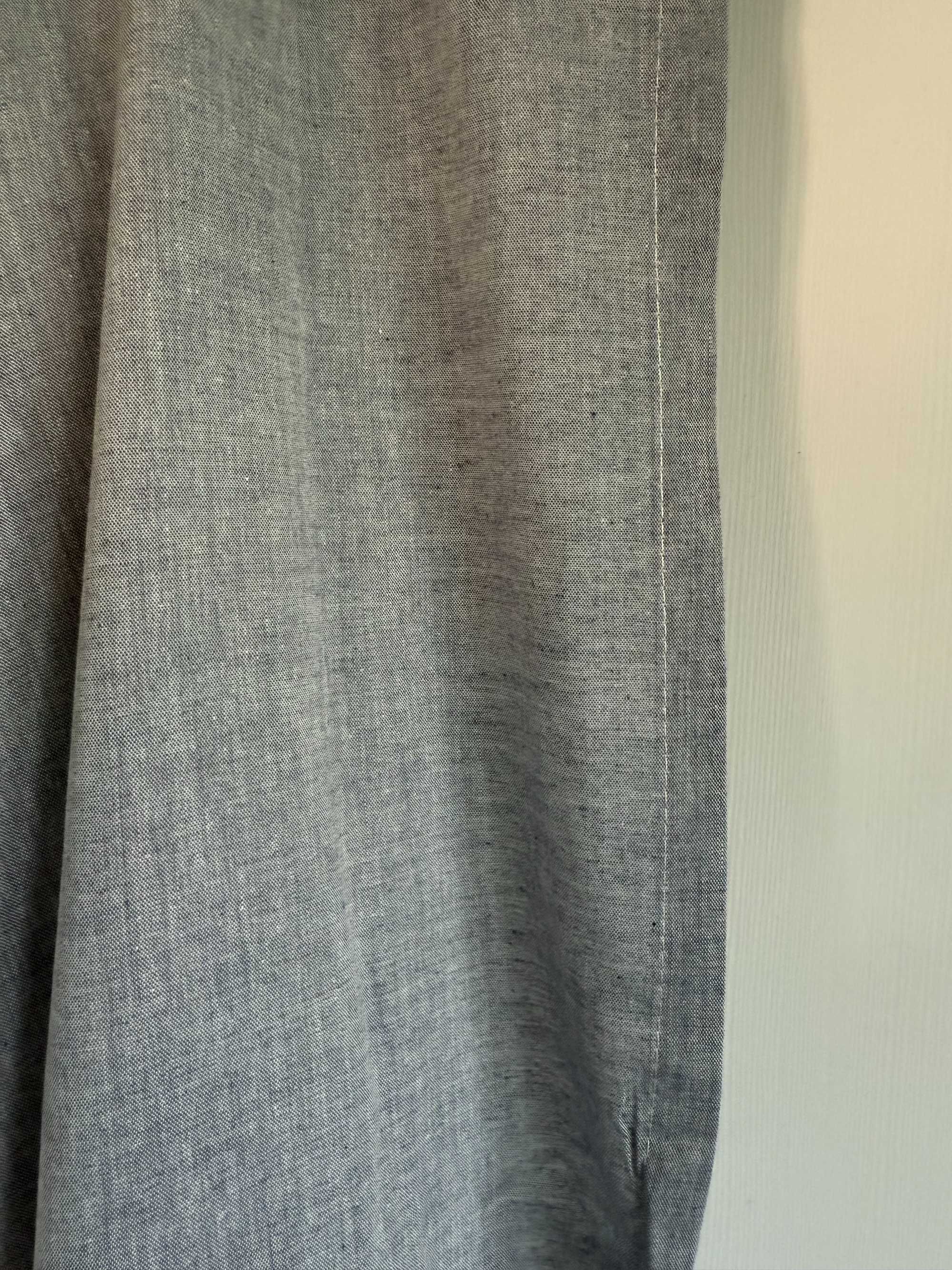 Zasłony Ikea Hannalill niebieskoszare - 145x300 - nowe