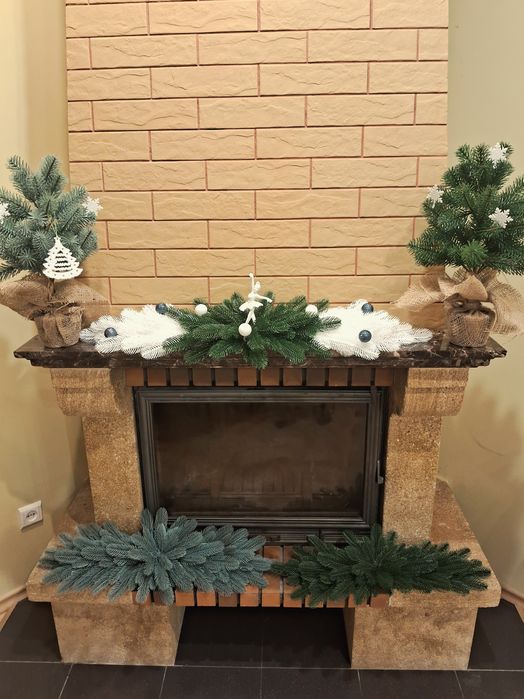 Гірлянда 1м. Ялинка Blek i Pink Пишна 1м.60см.