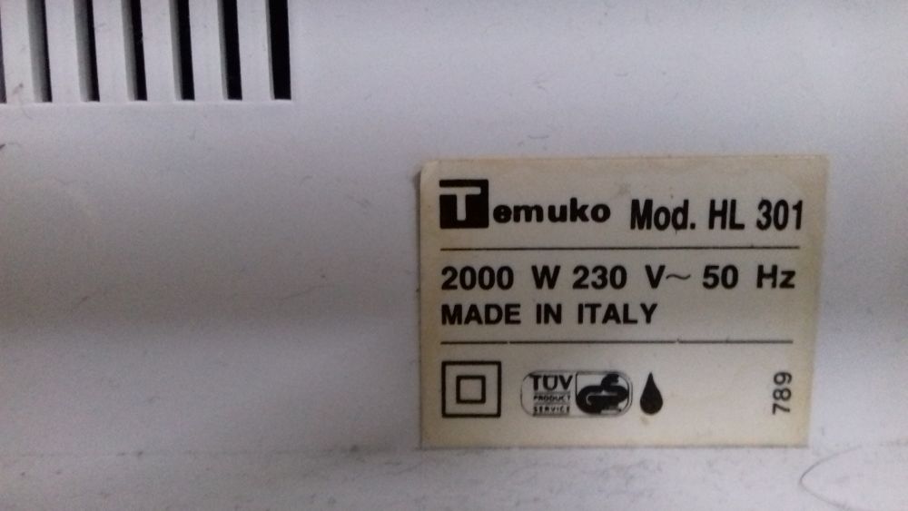 Termo-ventilador em bom estado de funcionamento e conservação