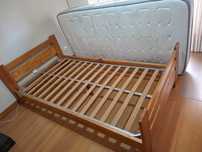 Cama de Solteiro + Estrado + Colchão