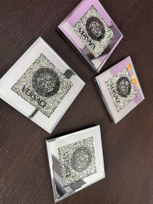 Podstawki szklane ozdobne Versace