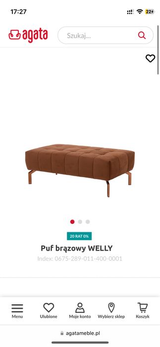 Puf , sofka , sofa jak nowa