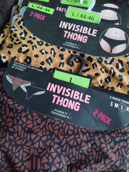 Stringi invisible thong damskie L