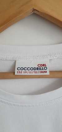 Koszulka cocodrillo biała 152