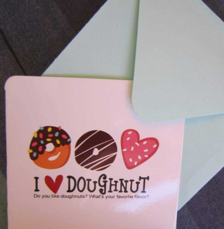 Postal fofinho - I Love Donuts - NOVO
