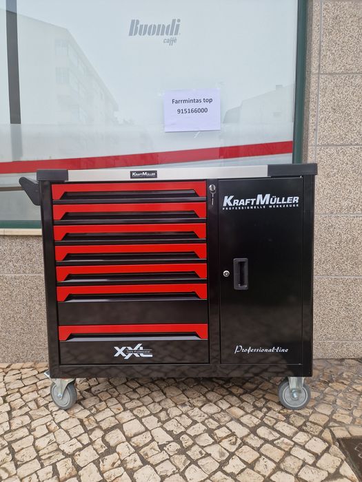 Carrinho de ferramenta de 7 gavetas  completas novo