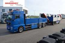 MAN TGX 26.500 6x2 HDS ZETKA PALFINGER KLIMA P. OŚ POD. I SKRĘTNA FULL AIR SKÓRY NAVI DE 5659 + PRZYCZEPA